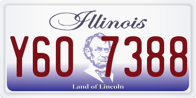 IL license plate Y607388