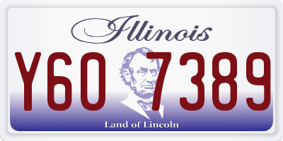 IL license plate Y607389