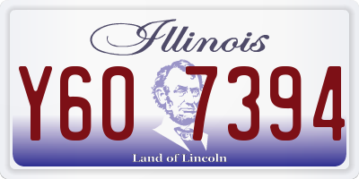 IL license plate Y607394
