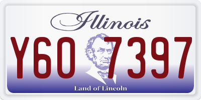 IL license plate Y607397