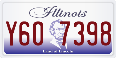 IL license plate Y607398