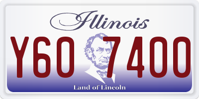 IL license plate Y607400