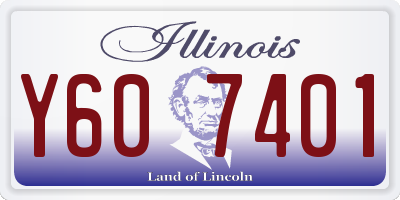 IL license plate Y607401