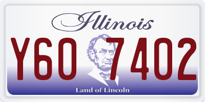 IL license plate Y607402