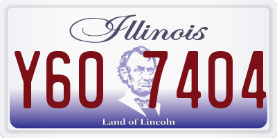 IL license plate Y607404