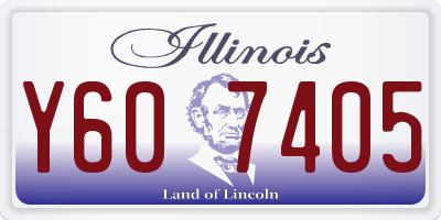 IL license plate Y607405
