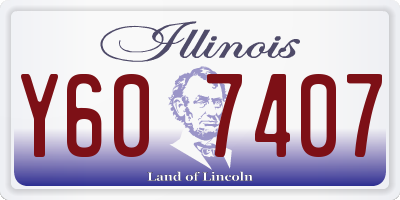 IL license plate Y607407