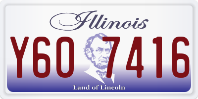 IL license plate Y607416