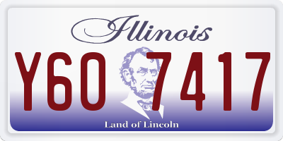 IL license plate Y607417