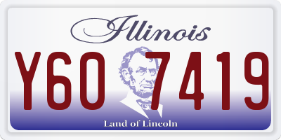 IL license plate Y607419