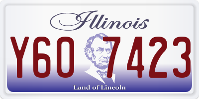 IL license plate Y607423