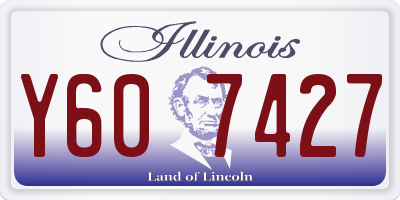 IL license plate Y607427