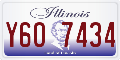 IL license plate Y607434
