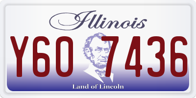 IL license plate Y607436