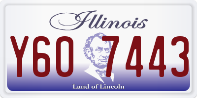 IL license plate Y607443