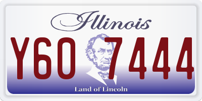 IL license plate Y607444