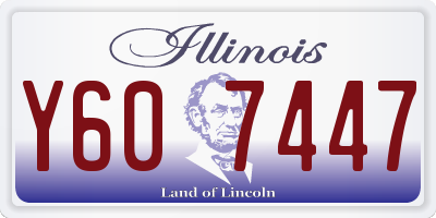 IL license plate Y607447