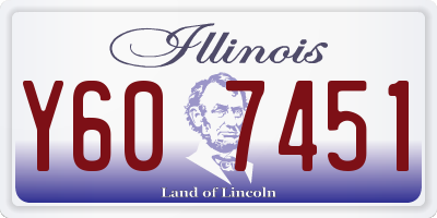 IL license plate Y607451