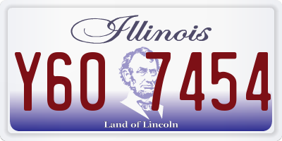 IL license plate Y607454