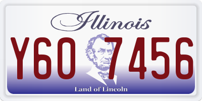 IL license plate Y607456