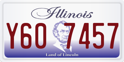 IL license plate Y607457