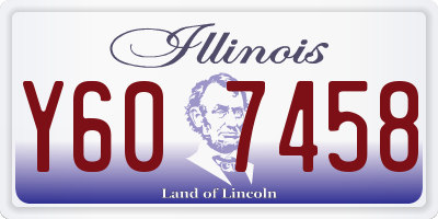 IL license plate Y607458