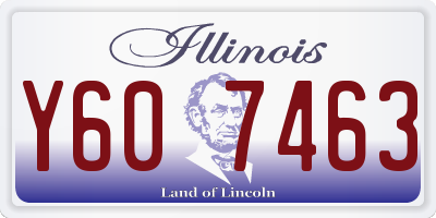 IL license plate Y607463