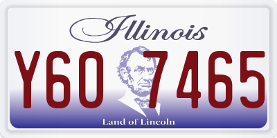 IL license plate Y607465