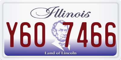 IL license plate Y607466