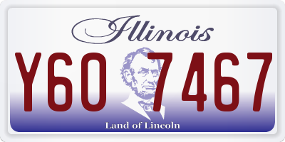 IL license plate Y607467