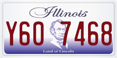 IL license plate Y607468