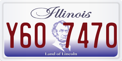 IL license plate Y607470