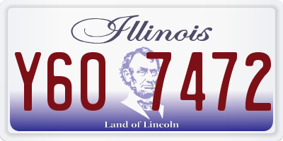 IL license plate Y607472