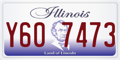 IL license plate Y607473