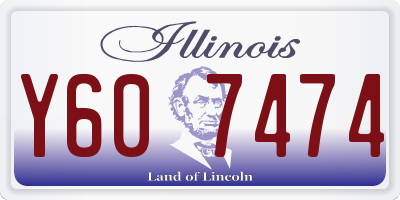 IL license plate Y607474