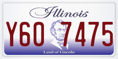 IL license plate Y607475