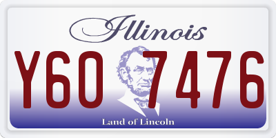 IL license plate Y607476