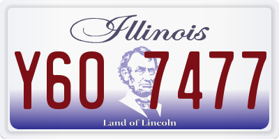 IL license plate Y607477