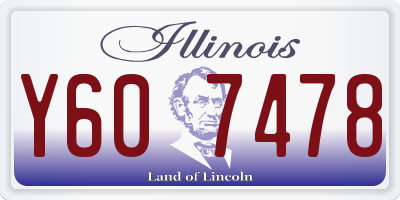 IL license plate Y607478