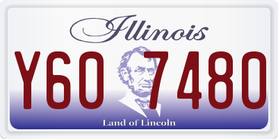 IL license plate Y607480