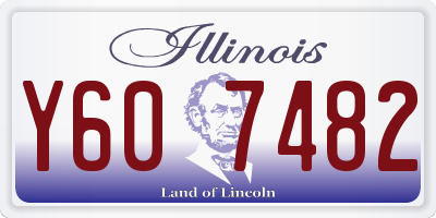 IL license plate Y607482