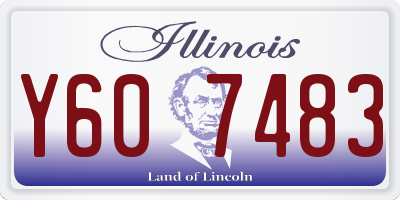 IL license plate Y607483