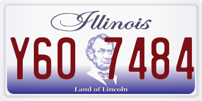 IL license plate Y607484