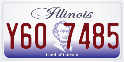 IL license plate Y607485