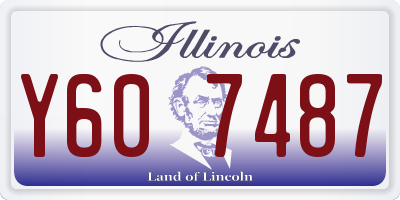 IL license plate Y607487