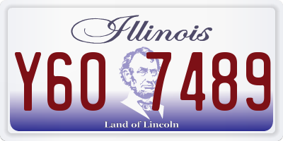 IL license plate Y607489