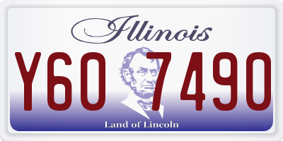 IL license plate Y607490