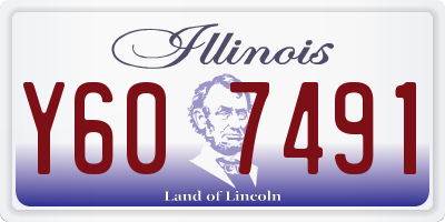 IL license plate Y607491