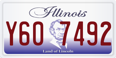 IL license plate Y607492
