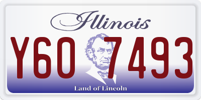 IL license plate Y607493
